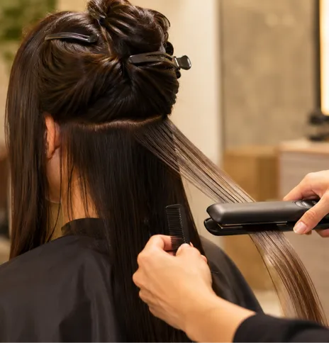 Hot smoothing hair treatments